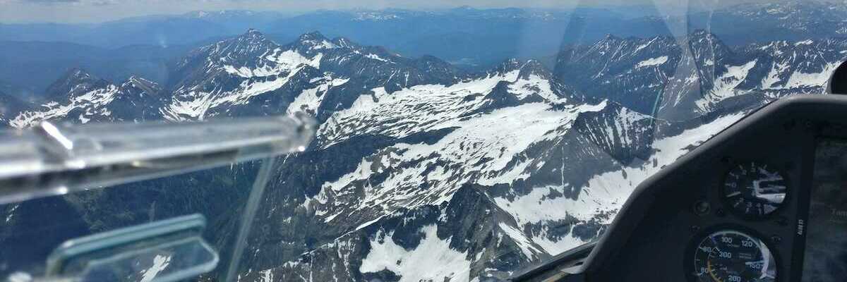Flugwegposition um 10:55:22: Aufgenommen in der Nähe von Kleinsölk, 8961, Österreich in 3173 Meter